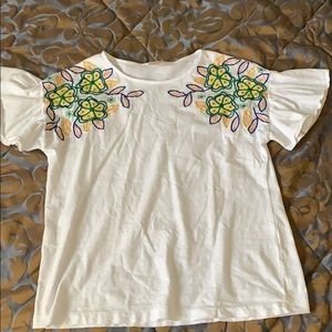 Zara girls shirt with flowers